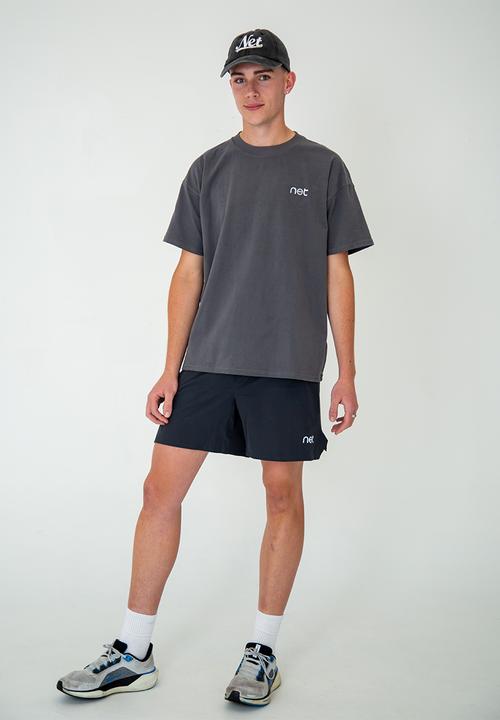 Net Athletic - Baseline tee - coal grey