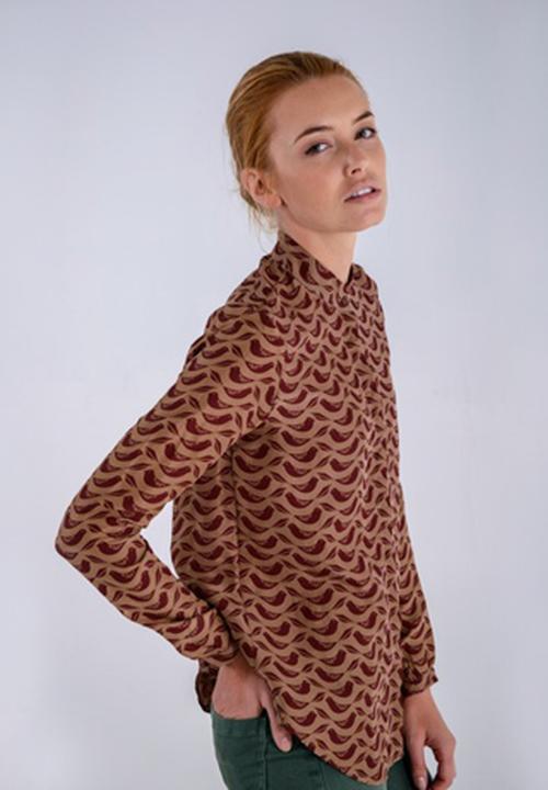 Jane Sews - Penny Silk Blouse – Camel