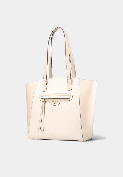 Forever New - Annie shadow print tote bag - brown