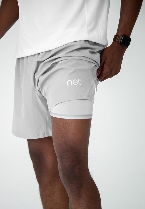 Net Athletic - Baseline draw shorts - cloud grey