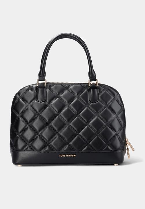 Forever New - Polly quilted bowler bag - black