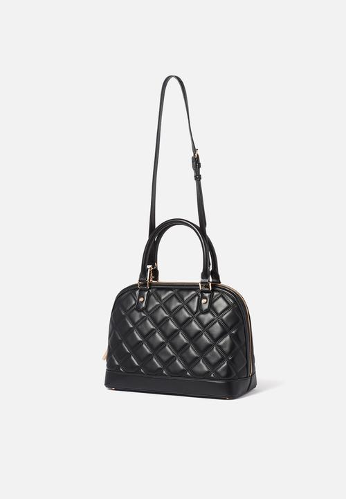 Forever New - Polly quilted bowler bag - black
