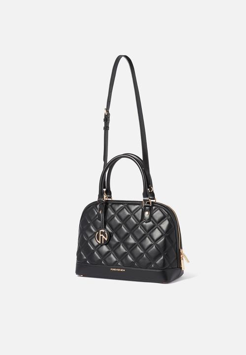 Forever New - Polly quilted bowler bag - black