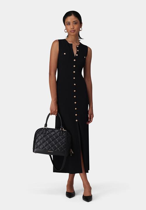 Forever New - Polly quilted bowler bag - black