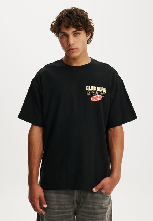 Box Fit Graphic T-Shirt - Black/Club Alpine