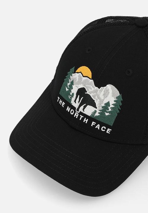 The North Face - Embroidered Mudder Trucker - TNF Black-TNF Black-Bear Graphic