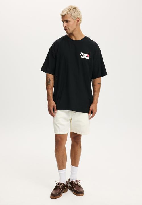 Cotton On - Box Fit Graphic T-shirt - Black/Hedonism