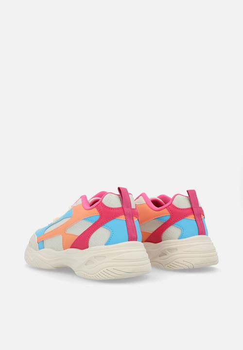 SOVIET - Y clementine - cream/blue/hot pink