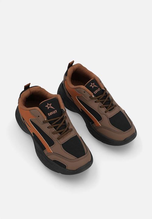 SOVIET - Y clementine - black/choc/rust