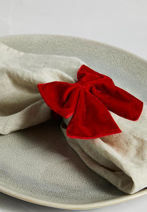 Nicolson Russell - Napkin Rings - Red