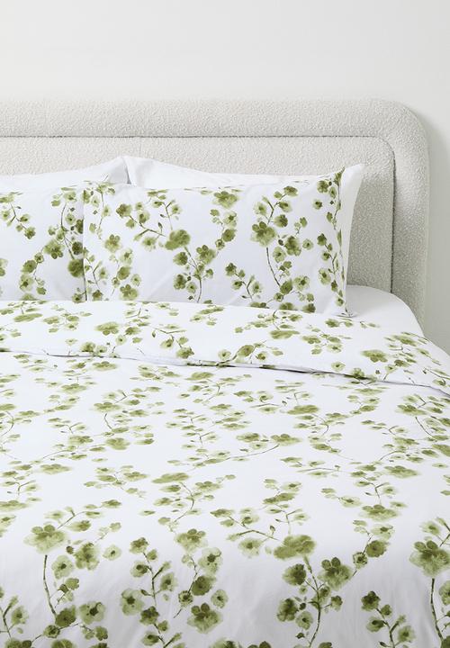 Sixth Floor - Cotton Blend Talani Floral Duvet Set Fatigue