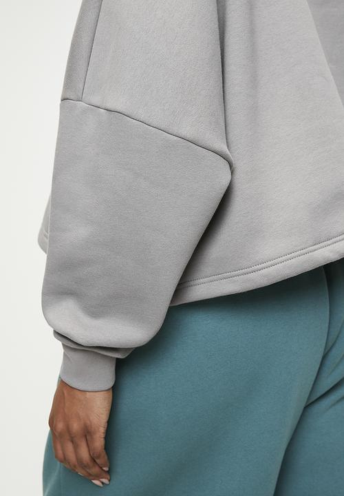 adidas Originals - Plus ESS HALF ZIP FL - grey