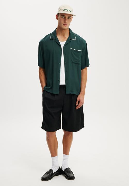 Cotton On - Sorrento Short Sleeve Shirt - Green