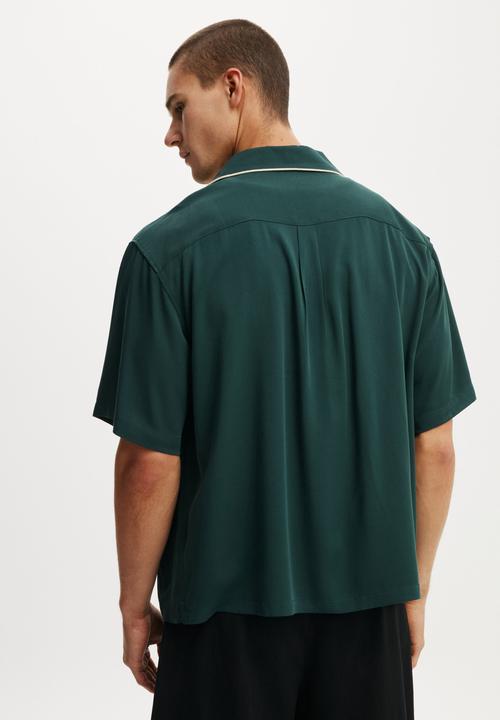 Cotton On - Sorrento Short Sleeve Shirt - Green