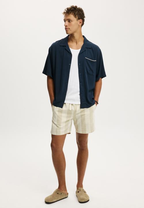 Cotton On - Sorrento Short Sleeve Shirt - Navy