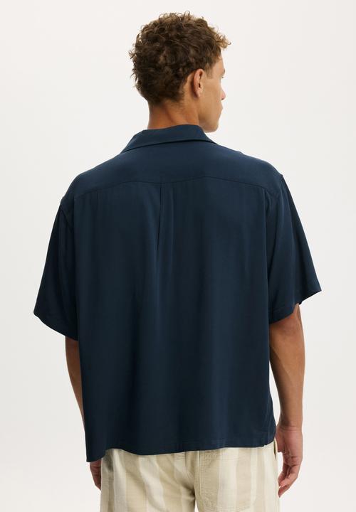 Cotton On - Sorrento Short Sleeve Shirt - Navy