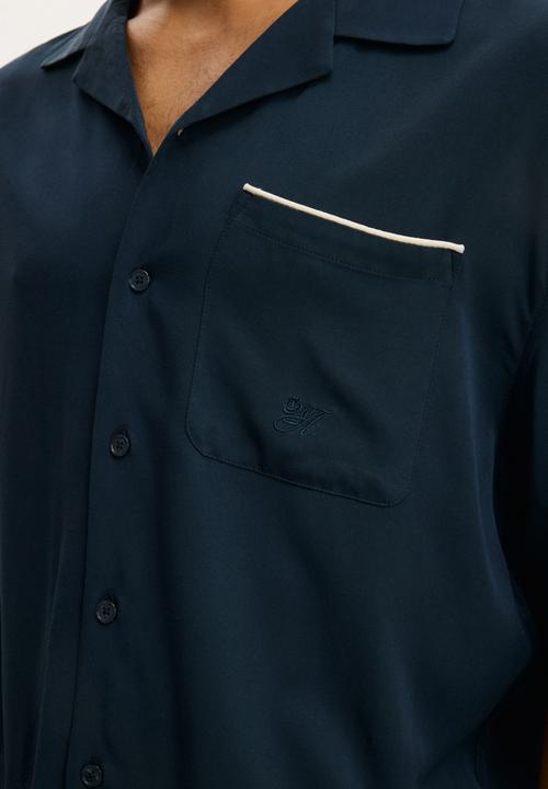 Cotton On - Sorrento Short Sleeve Shirt - Navy