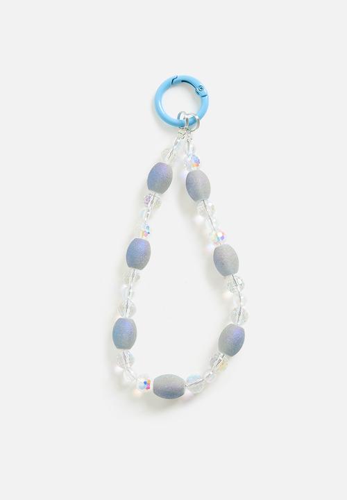 Tessa Design - Fiona beaded bag charm accessory-blue