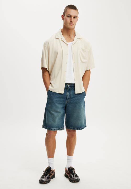 Cotton On - Sorrento Short Sleeve Shirt - Stone