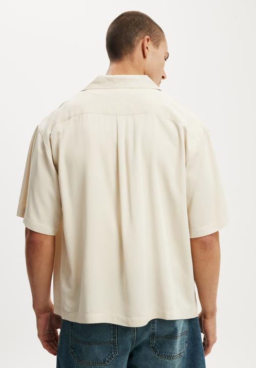 Cotton On - Sorrento Short Sleeve Shirt - Stone