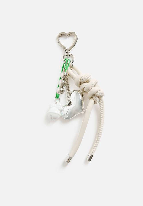Tessa Design - Alyssa knotted pu heart charm bag accessory-multi