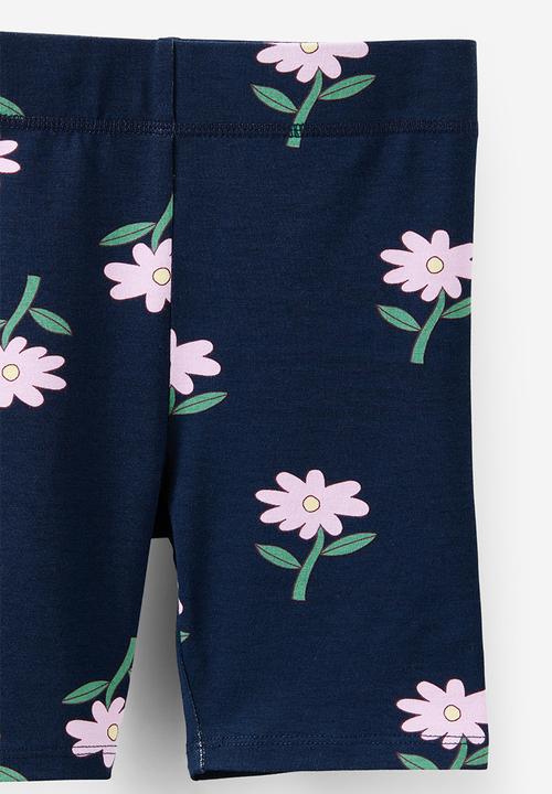 Cotton On - Hailey Bike Short - Squid Ink/Floral