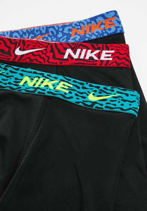 Nike - Nike 3-pack animal jacquard waistband boxer briefs - black