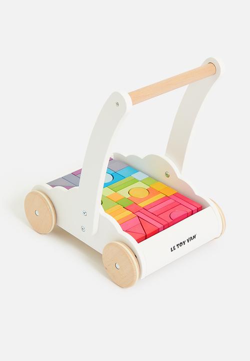 Le Toy Van - Rainbow Baby Walker & Wooden Blocks - multi