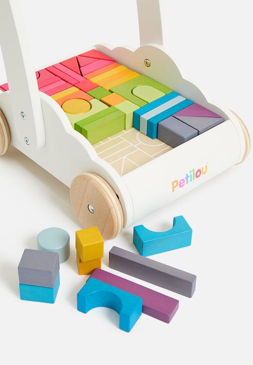 Le Toy Van - Rainbow Baby Walker & Wooden Blocks - multi