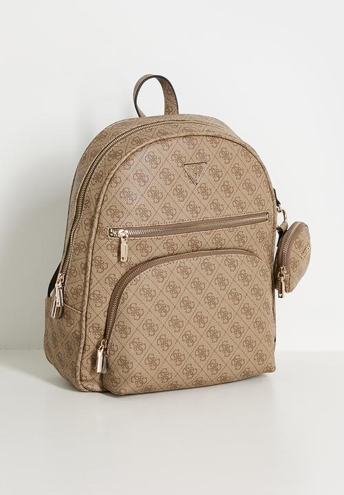 GUESS - Power Play Ii Large Tech Backpack- Latte Logo