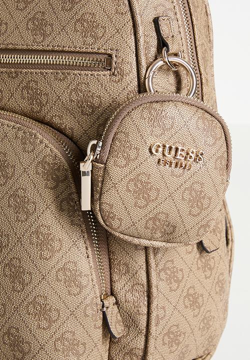 GUESS - Power Play Ii Large Tech Backpack- Latte Logo