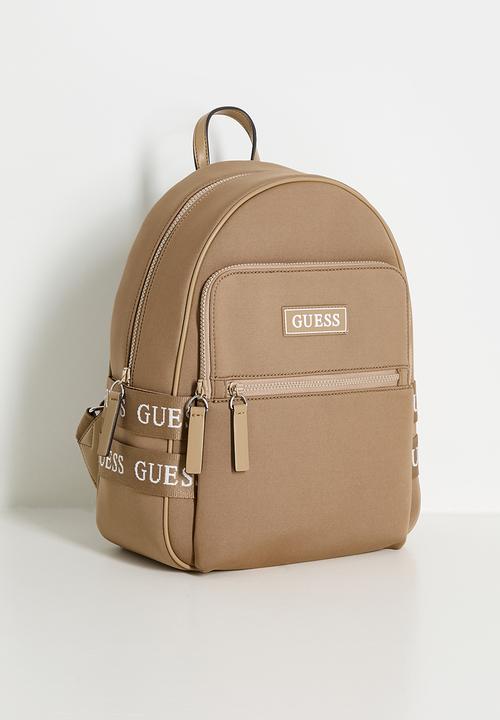 GUESS - Garnon Backpack Bag - Tan