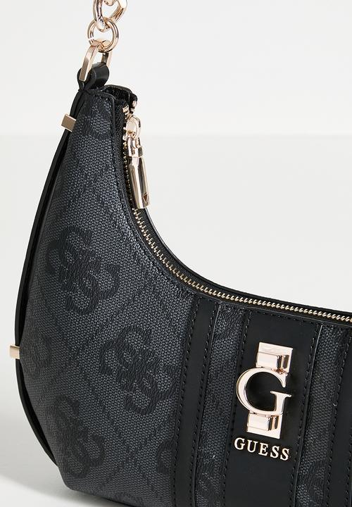 GUESS - Erenia Top Zip Shoulder Bag - Charcoal