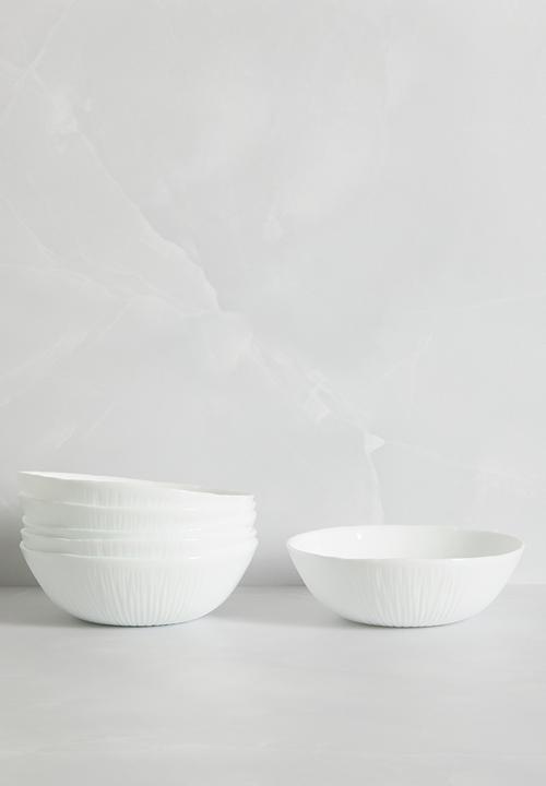 Luigi Bormioli - Bormioli Rocco Coconut Dessert bowl 6 pack - White 