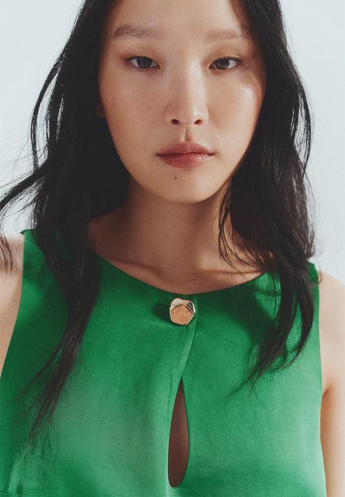 H&M - A-line dress - green