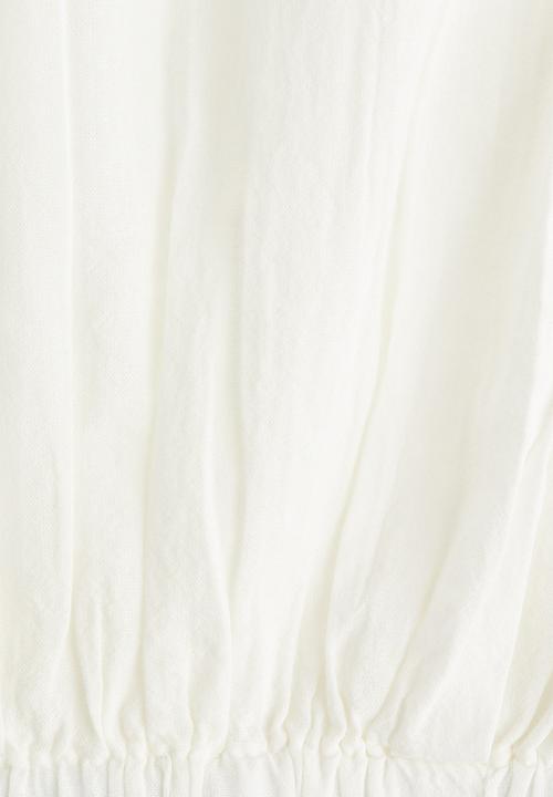 H&M - Short printed shirt - white
