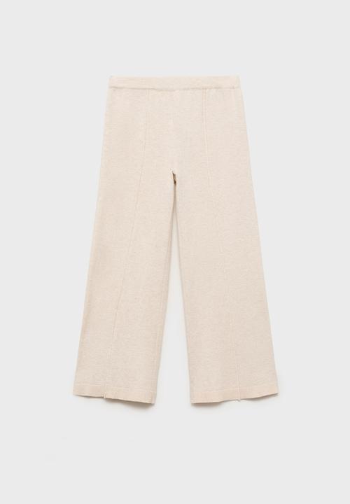 MANGO - Trousers polly - light beige
