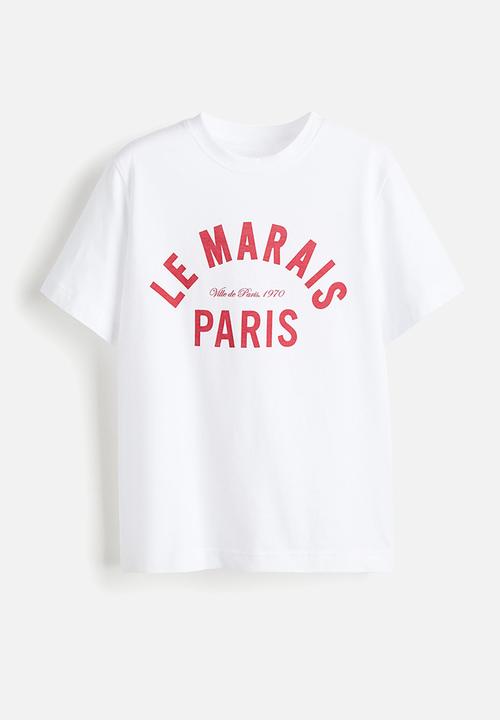 H&M - Printed t-shirt - white paris