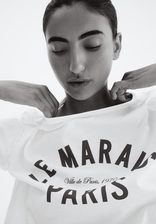 H&M - Printed t-shirt - white paris