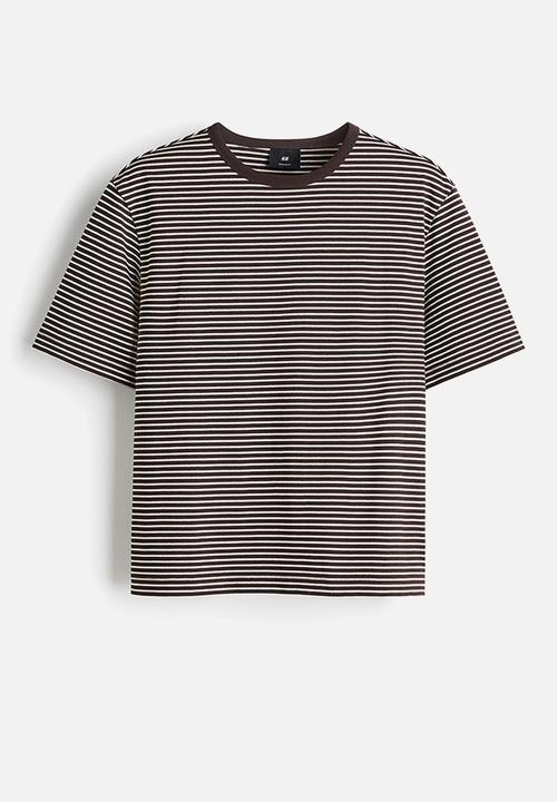 H&M - Regular fit t-shirt - brown striped