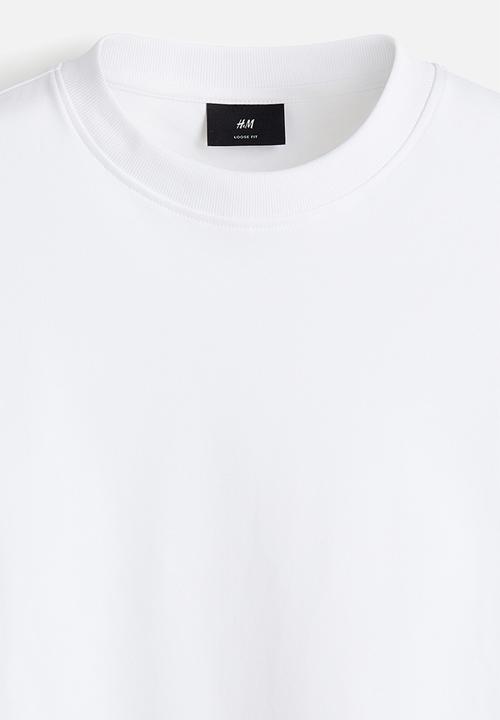 H&M - Loose fit boxy-style t-shirt - white