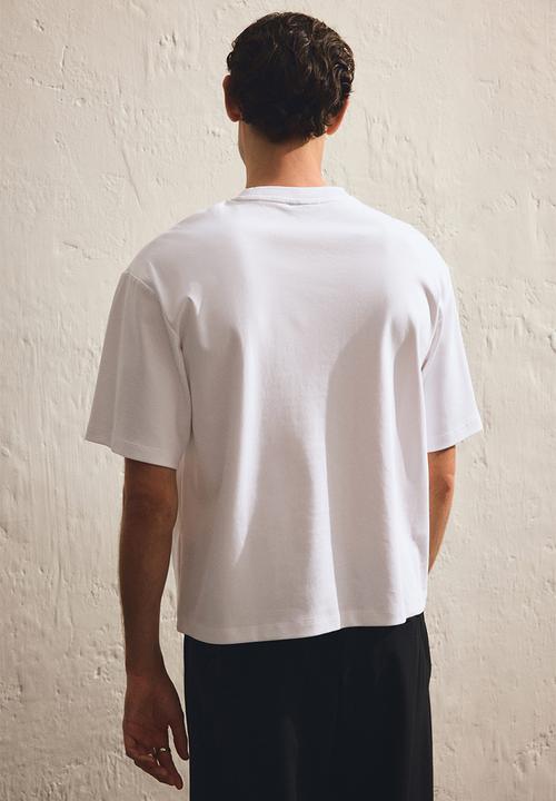 H&M - Loose fit boxy-style t-shirt - white