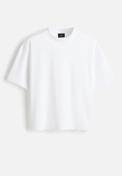 H&M - Loose fit boxy-style t-shirt - white