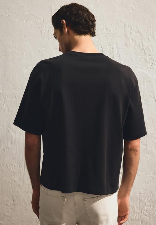 H&M - Loose fit boxy-style t-shirt - black