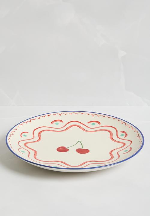Sixth Floor - Plate Cherry Stoneware Multi