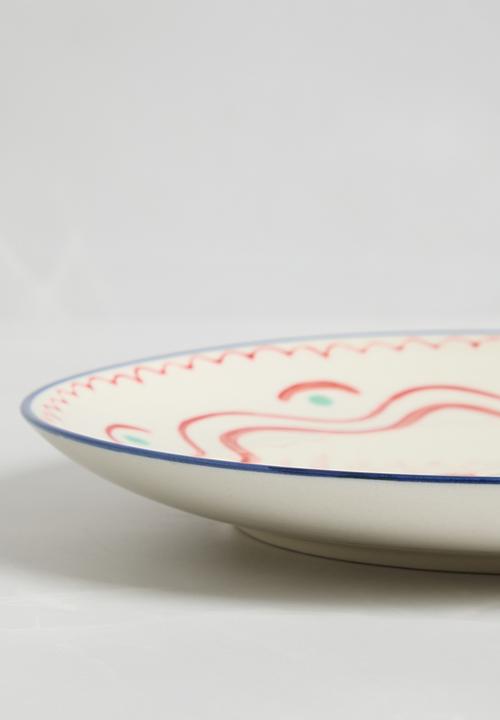 Sixth Floor - Plate Cherry Stoneware Multi