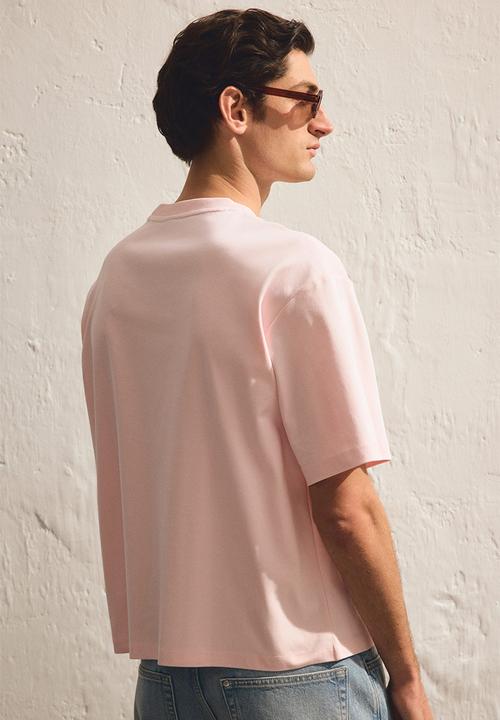 H&M - Loose fit boxy-style t-shirt - pink