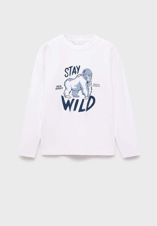 MANGO - T-shirt utah1 - white