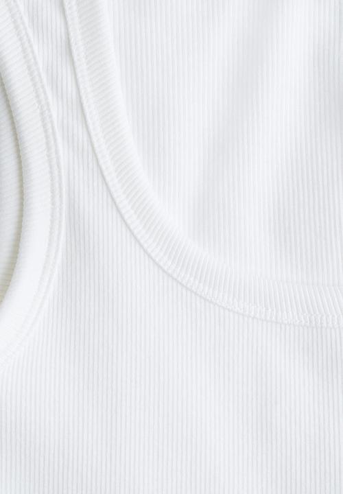 H&M - Ribbed vest top - white