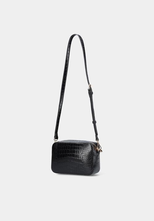 Forever New - Cooper croco camera bag in black